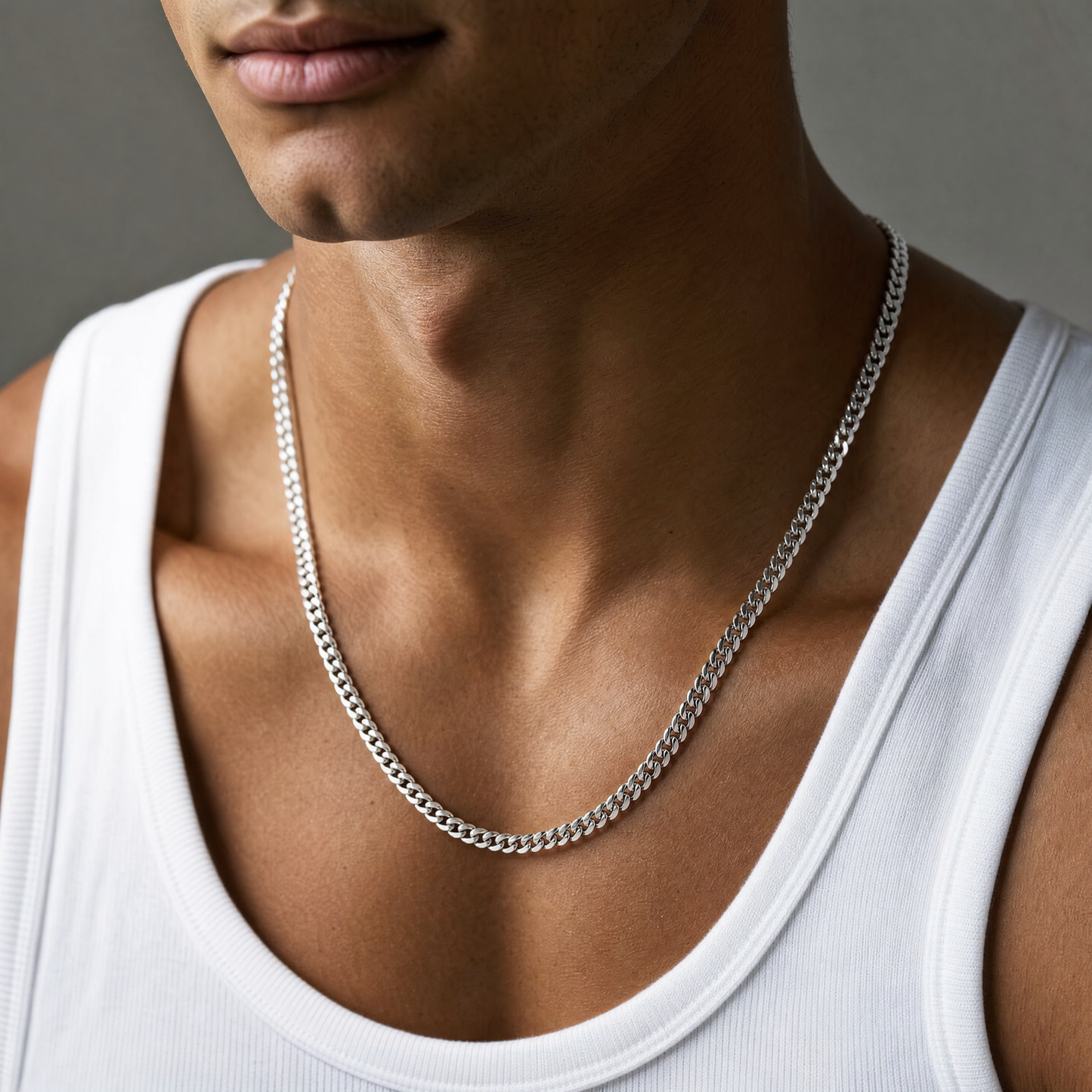 Cuban Silver 4mm